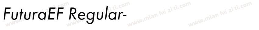 FuturaEF Regular字体转换